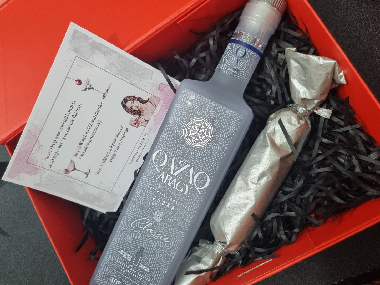 Qazaq Vodka + Cocktail Mixers Gift Box