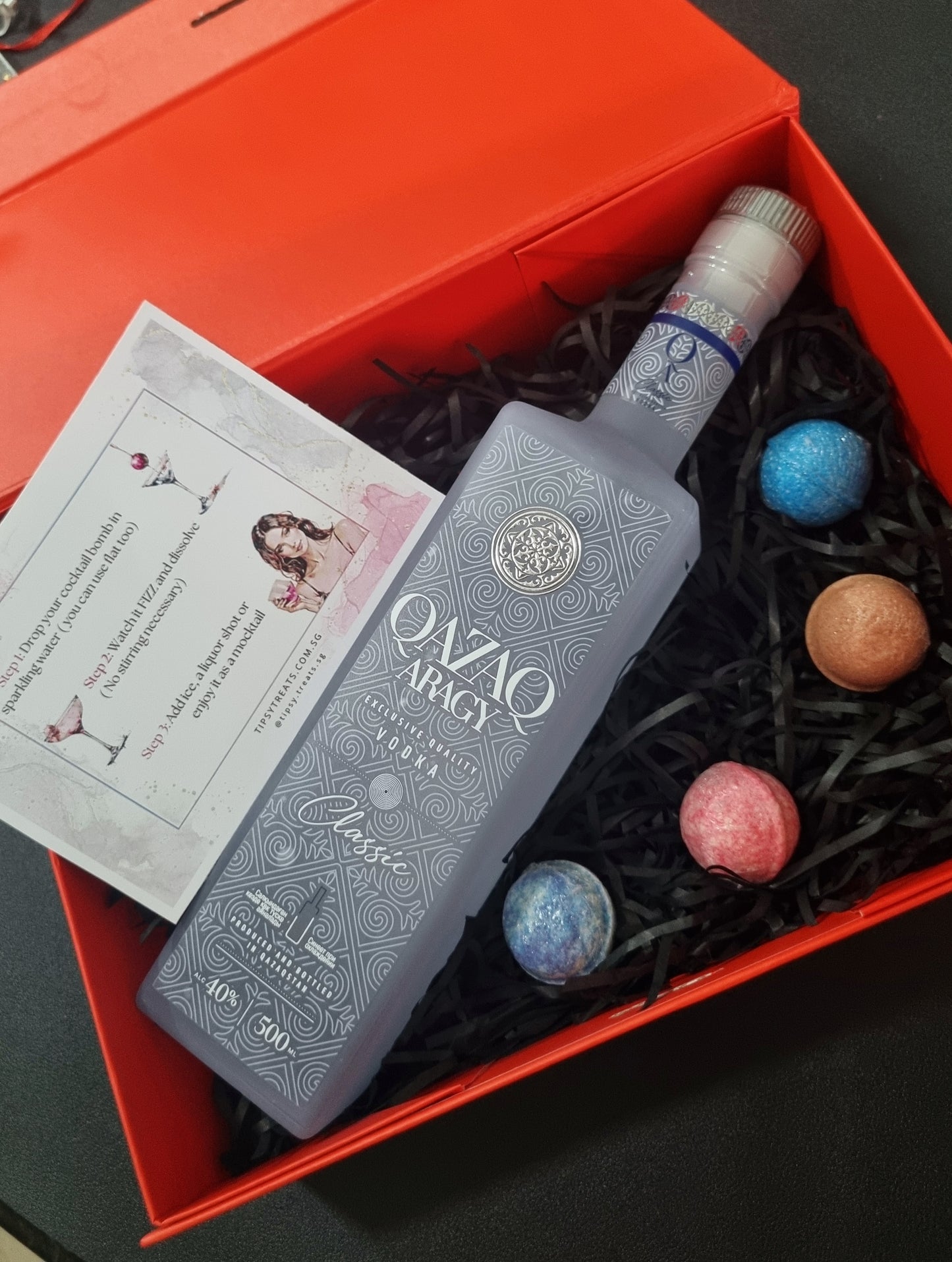 Qazaq Vodka + Cocktail Mixers Gift Box