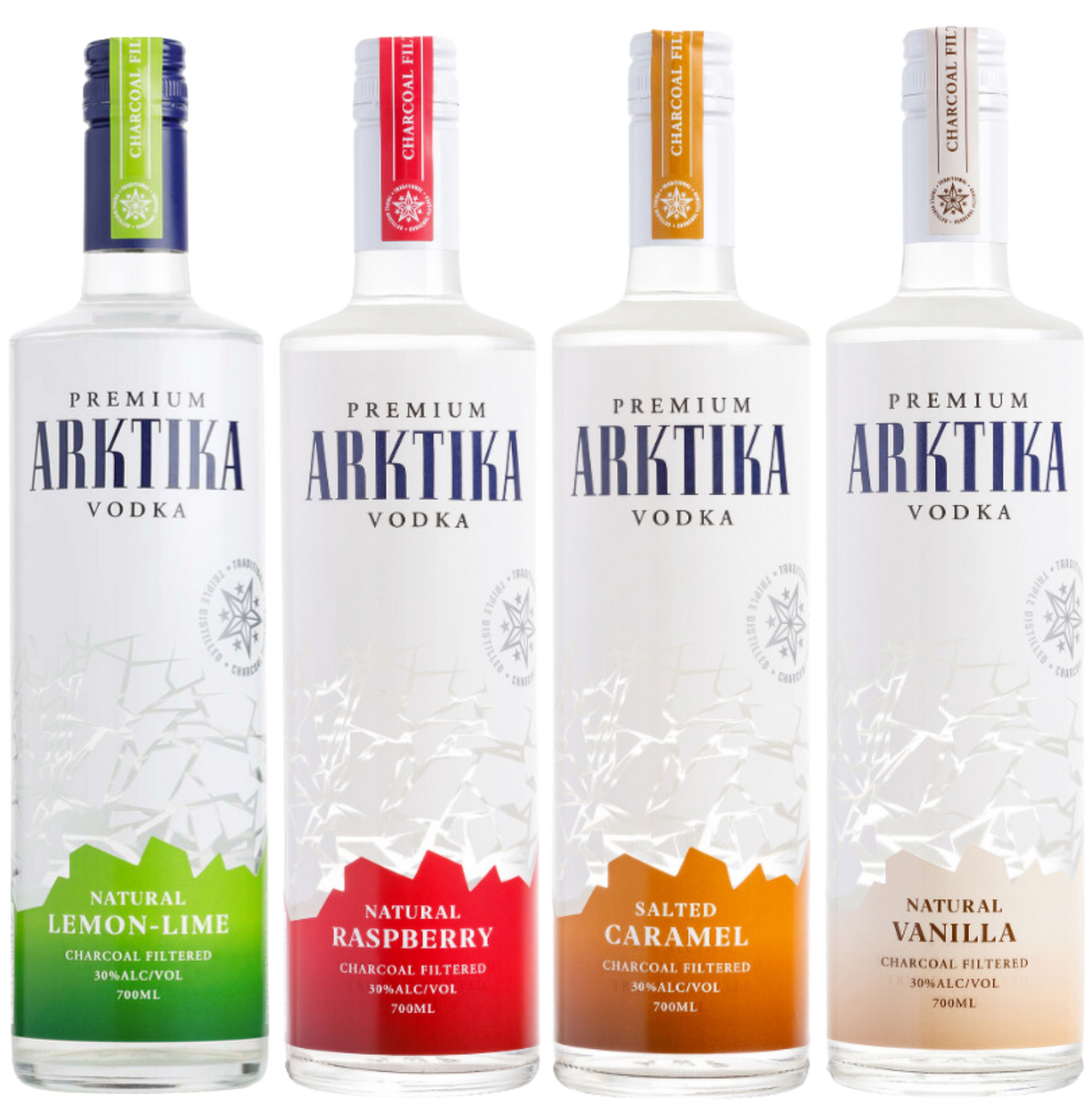 Bottle of Arktika Premium Vodka mixed