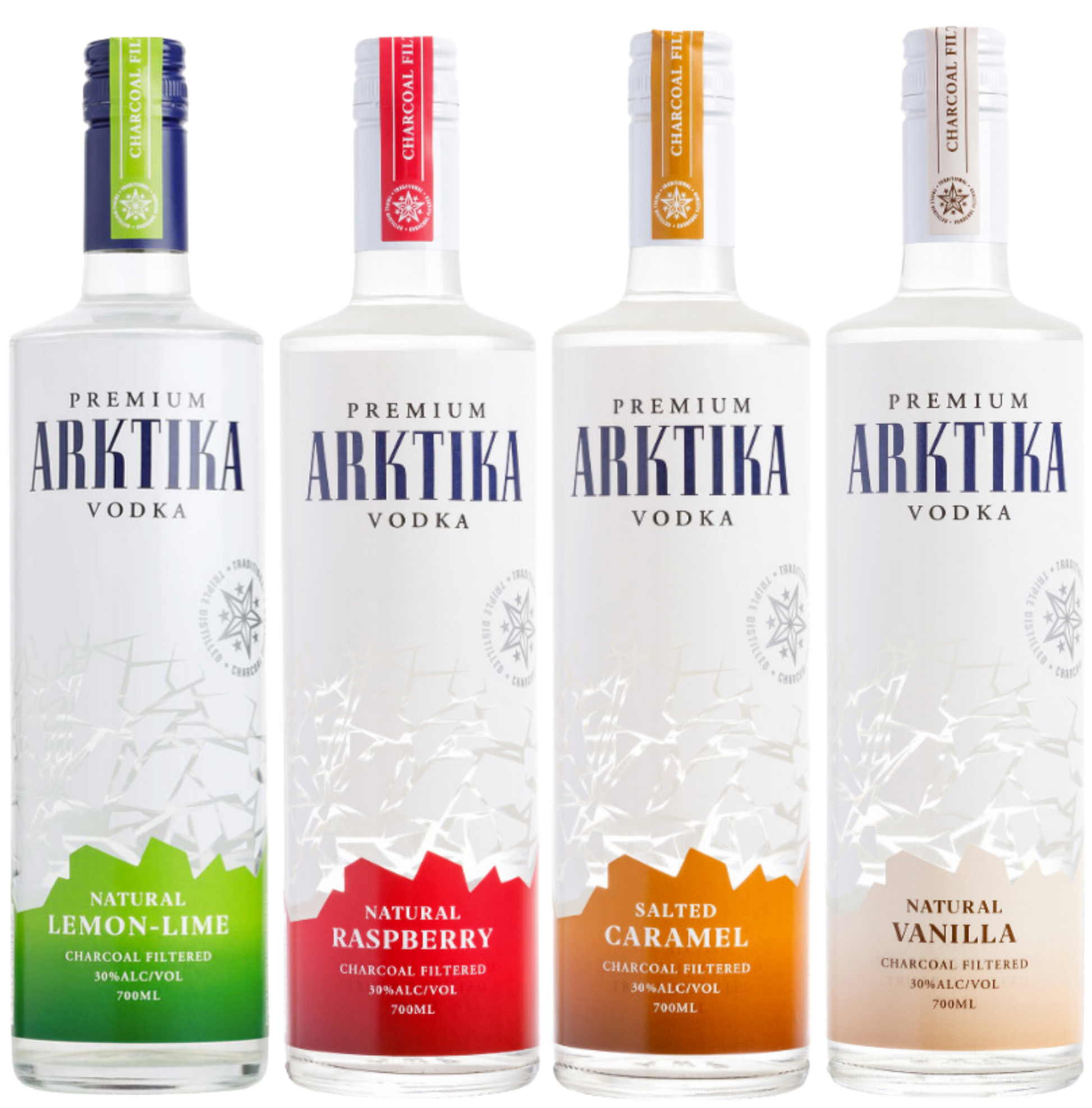 Bottle of Arktika Premium Vodka mixed