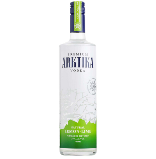 Bottle of Arktika Lemon Lime Premium Vodka
