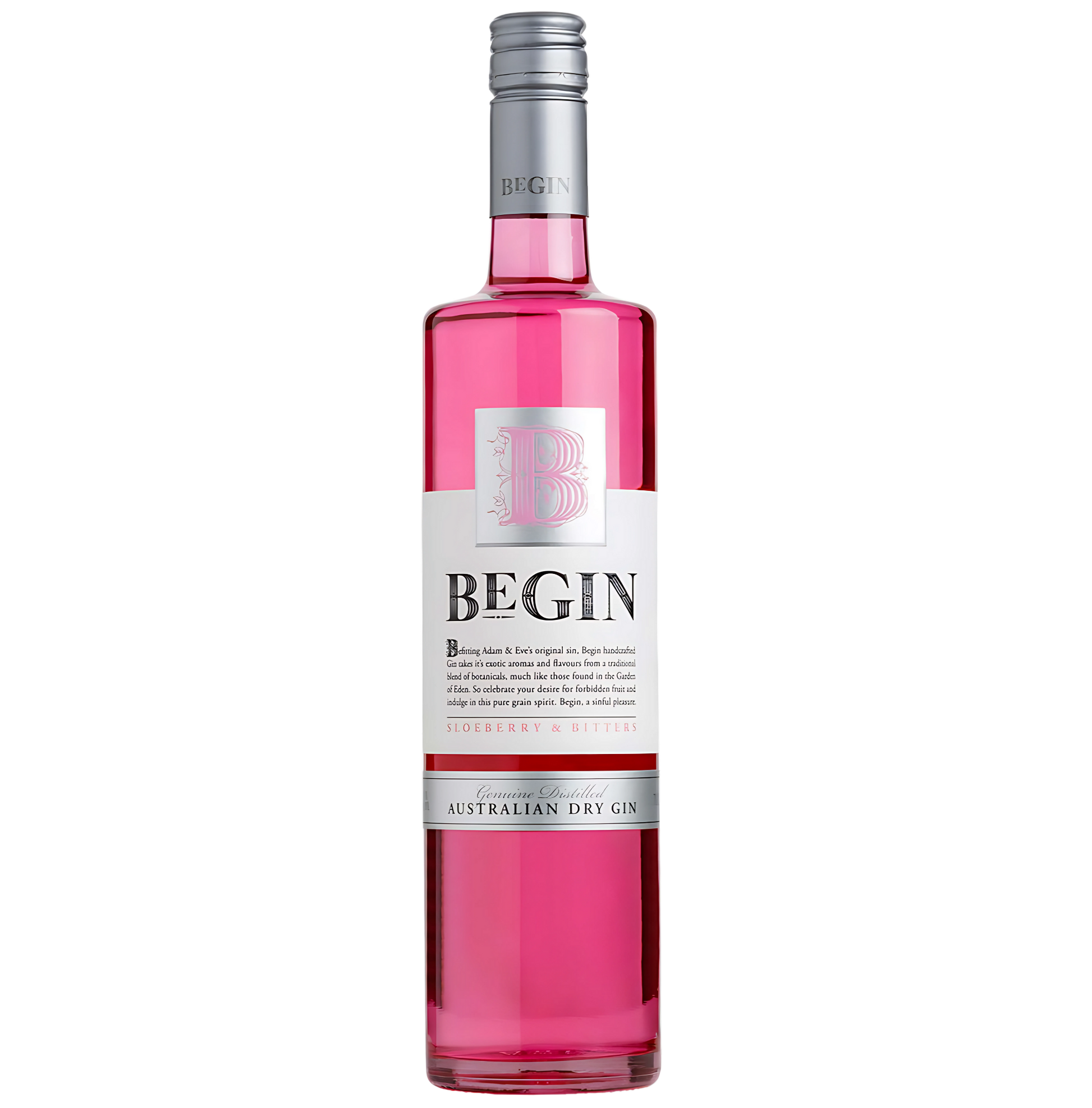 Bottle of Begin Sinfully Sweet Pink Gin