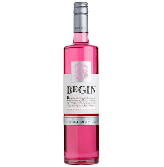 Bottle of Begin Sinfully Sweet Pink Gin