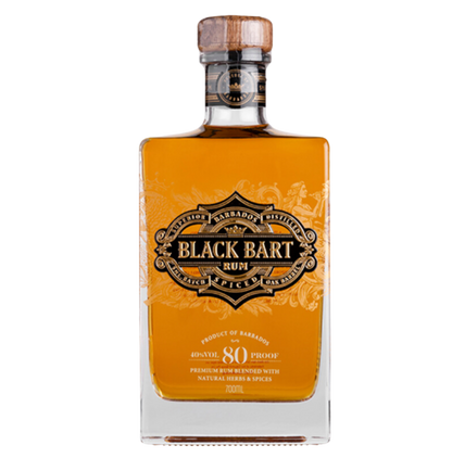 Bottle of Black Bart Premium Spiced Rum