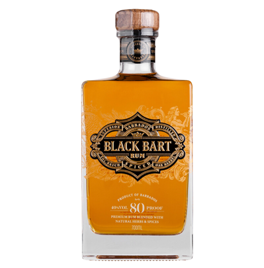 Bottle of Black Bart Premium Spiced Rum