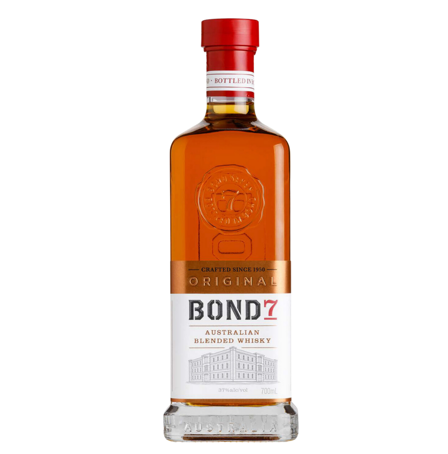 Bottle of Bond 7 Australian Blended Whisky