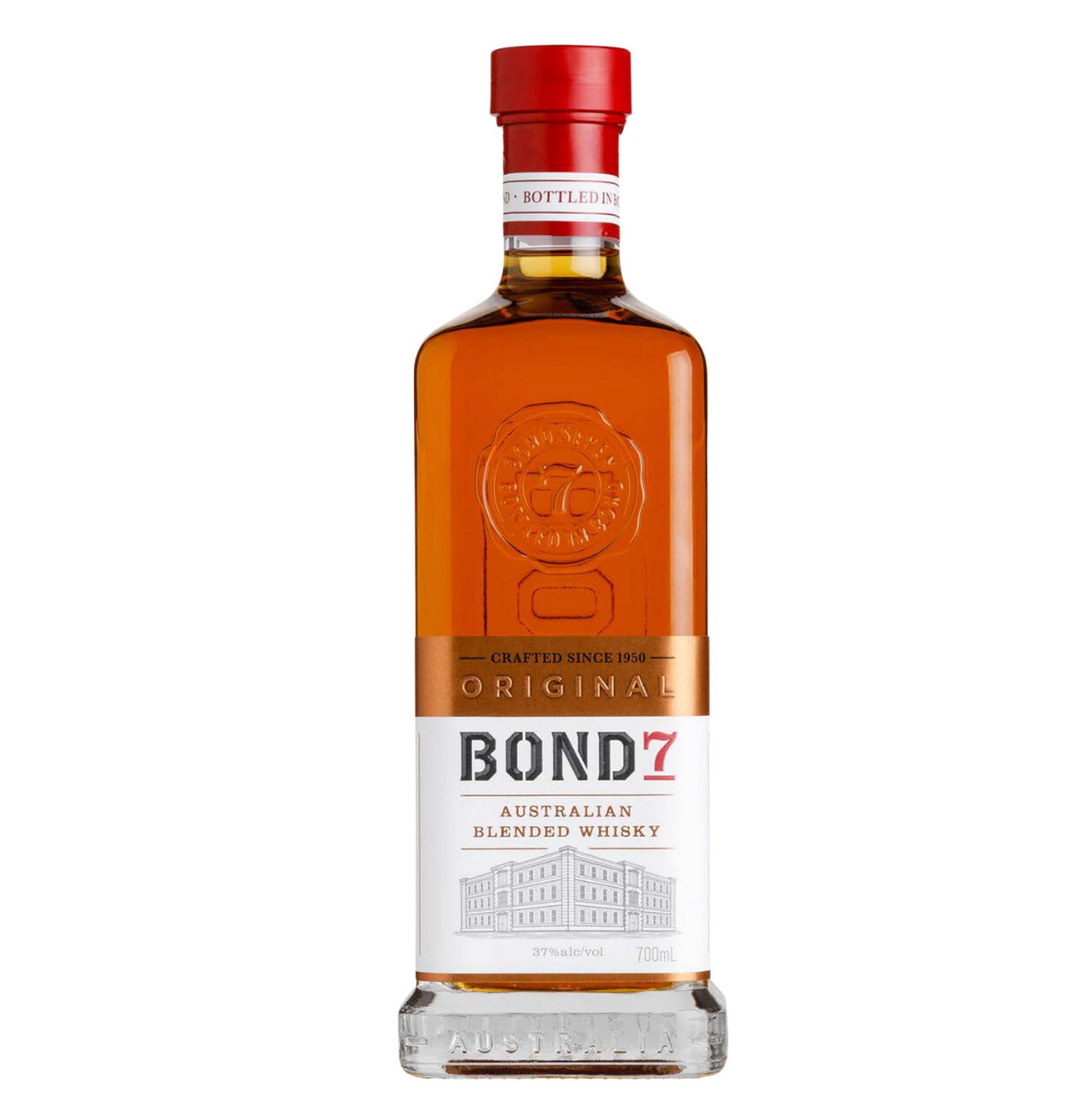 Bottle of Bond 7 Australian Blended Whisky