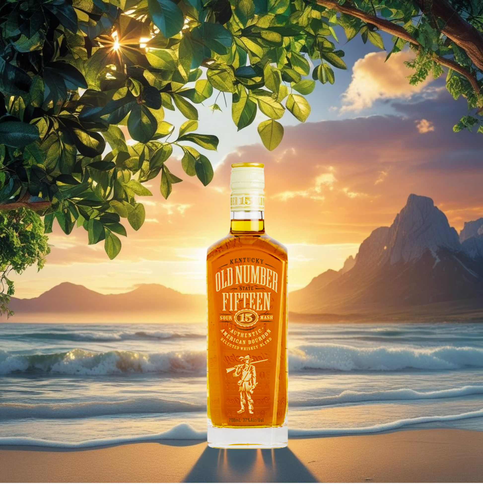 Bottle of Old Number Fifteen Kentucky Bourbon Whiskey BD