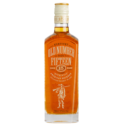 Bottle of Old Number Fifteen Kentucky Bourbon Whiskey