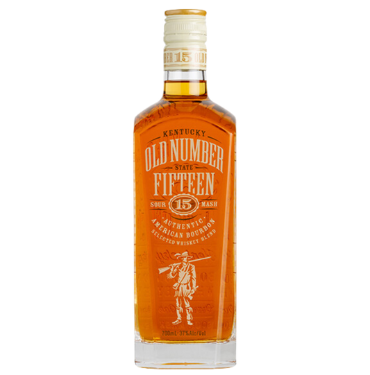 Bottle of Old Number Fifteen Kentucky Bourbon Whiskey