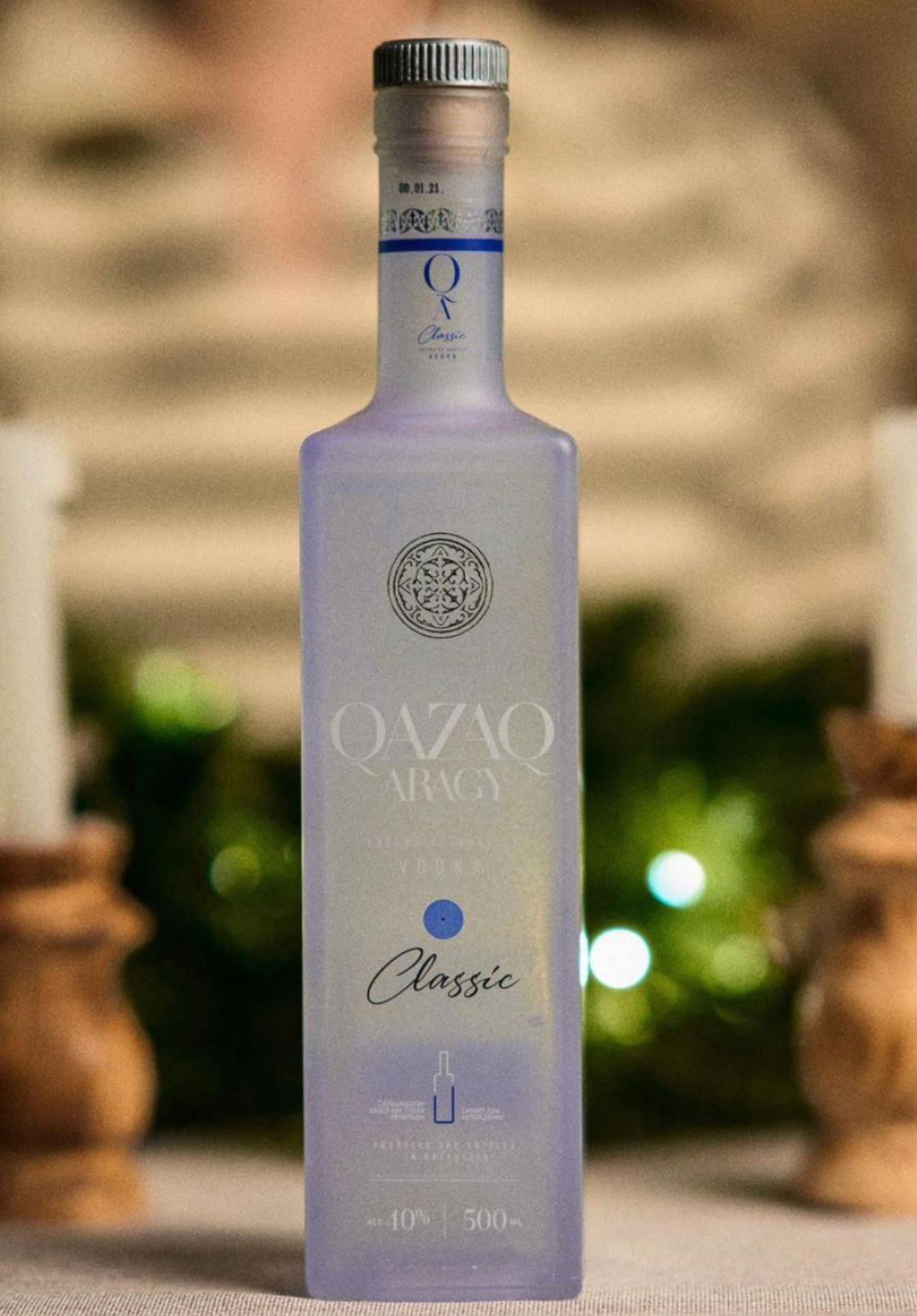 Bottle of Qazaq Aragy Classic Vodka