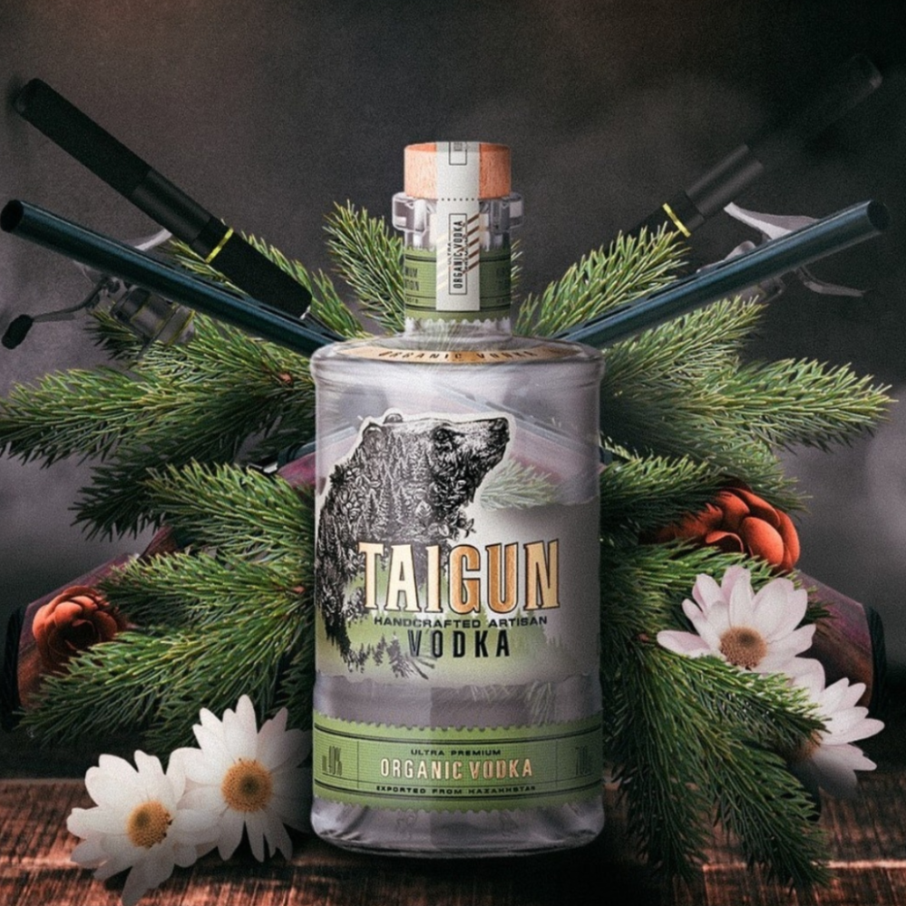 Bottle of Taigun Organic Siberian Vodka 3