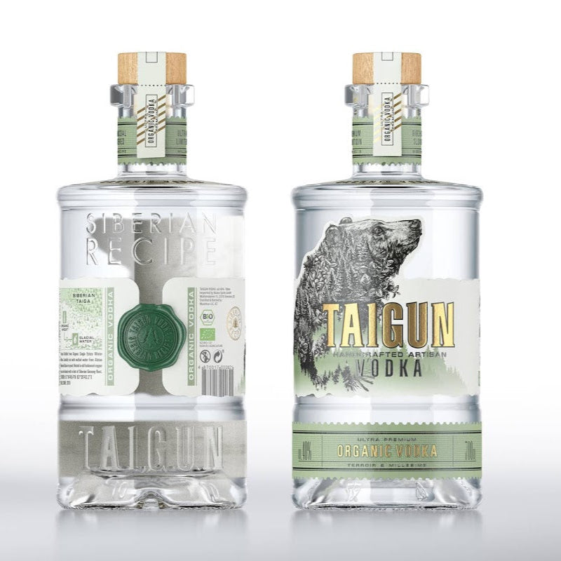 Bottle of Taigun Organic Siberian Vodka 5